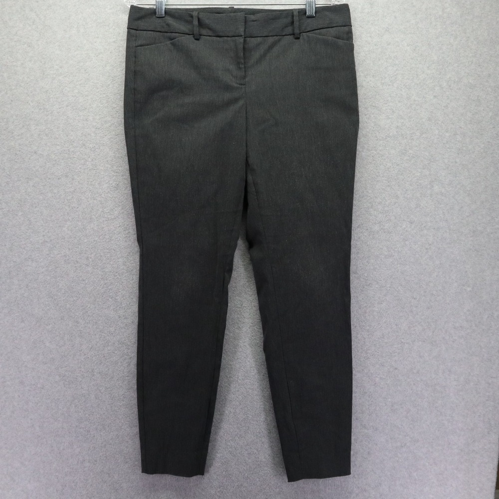 The Limited Pants Womens 8 Ideal Stretch Dress Slacks Business Flat‎ Front Gray